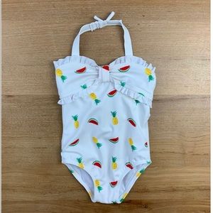 Janie and Jack Toddler Fruity one piece swim suit- size 2T